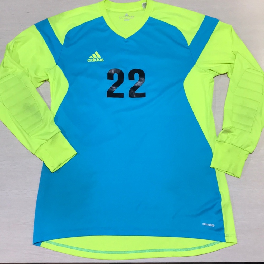 Adidas Climalite goalkeeper soccer jersey Mens SzL